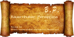 Bauernhuber Peregrina névjegykártya